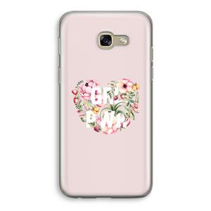 CaseCompany GRL PWR Flower: Samsung Galaxy A5 (2017) Transparant Hoesje
