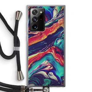 CaseCompany Chameleon Sun: Samsung Galaxy Note 20 Ultra / Note 20 Ultra 5G Transparant Hoesje met koord
