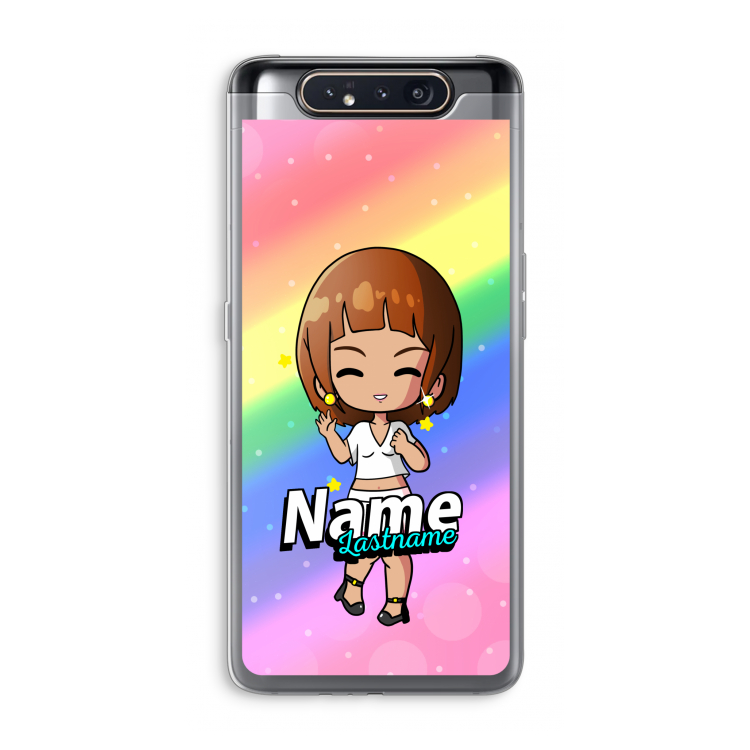 CaseCompany Chibi Maker vrouw: Samsung Galaxy A80 Transparant Hoesje