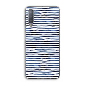 CaseCompany Verrassende lijnen: Samsung Galaxy A7 (2018) Transparant Hoesje