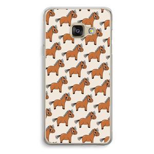 CaseCompany Pony: Samsung Galaxy A3 (2016) Transparant Hoesje