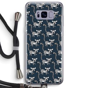 CaseCompany Makis: Samsung Galaxy S8 Plus Transparant Hoesje met koord