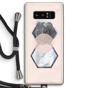CaseCompany Creatieve toets: Samsung Galaxy Note 8 Transparant Hoesje met koord
