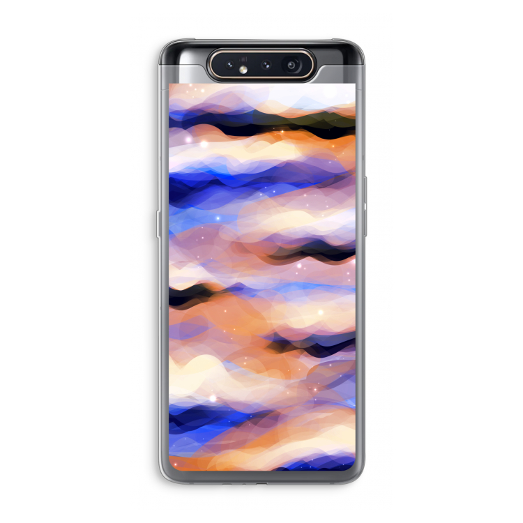 CaseCompany Donkere Wolken: Samsung Galaxy A80 Transparant Hoesje