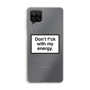 CaseCompany My energy: Samsung Galaxy A12 Transparant Hoesje