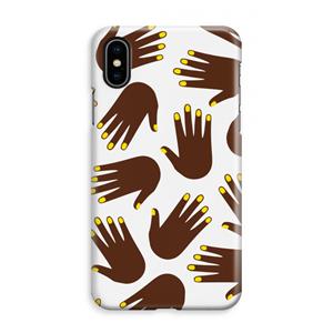 CaseCompany Hands dark: iPhone XS Max Volledig Geprint Hoesje