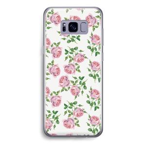 CaseCompany Kleine roosjes: Samsung Galaxy S8 Transparant Hoesje