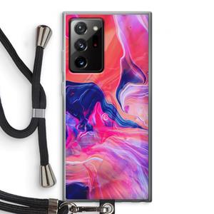 CaseCompany Earth And Ocean: Samsung Galaxy Note 20 Ultra / Note 20 Ultra 5G Transparant Hoesje met koord