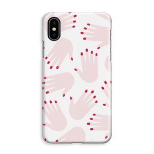 CaseCompany Hands pink: iPhone XS Max Volledig Geprint Hoesje