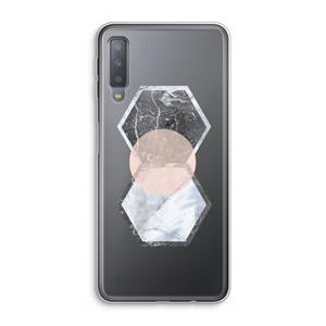 CaseCompany Creatieve toets: Samsung Galaxy A7 (2018) Transparant Hoesje