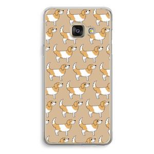 CaseCompany Doggy: Samsung Galaxy A3 (2016) Transparant Hoesje