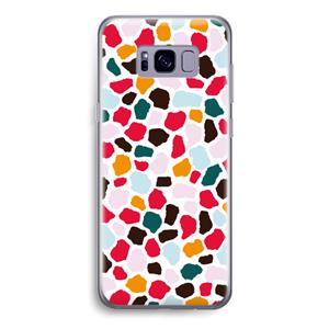 CaseCompany Colored Giraffe: Samsung Galaxy S8 Transparant Hoesje