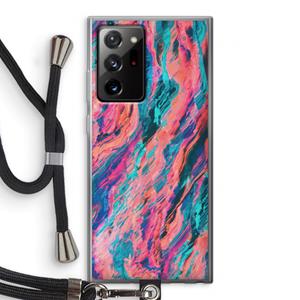 CaseCompany Electric Times: Samsung Galaxy Note 20 Ultra / Note 20 Ultra 5G Transparant Hoesje met koord