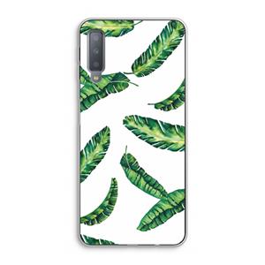CaseCompany Lange bladeren: Samsung Galaxy A7 (2018) Transparant Hoesje