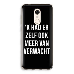 CaseCompany Meer verwacht - Zwart: Xiaomi Redmi 5 Transparant Hoesje