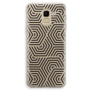 CaseCompany Magic pattern: Samsung Galaxy J6 (2018) Transparant Hoesje