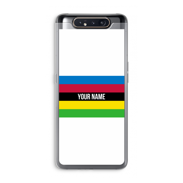 CaseCompany WK Wielrennen: Samsung Galaxy A80 Transparant Hoesje