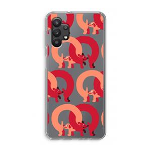 CaseCompany Dogs: Samsung Galaxy A32 5G Transparant Hoesje