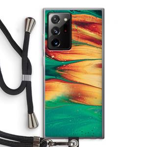 CaseCompany Green Inferno: Samsung Galaxy Note 20 Ultra / Note 20 Ultra 5G Transparant Hoesje met koord