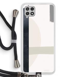 CaseCompany Baca: Samsung Galaxy A22 4G Transparant Hoesje met koord