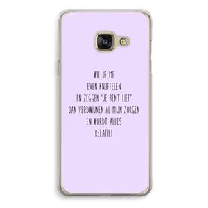 CaseCompany Relatief: Samsung Galaxy A3 (2016) Transparant Hoesje