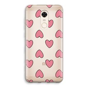 CaseCompany Ondersteboven verliefd: Xiaomi Redmi 5 Transparant Hoesje