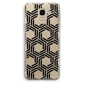 CaseCompany Geometrisch patroon: Samsung Galaxy J6 (2018) Transparant Hoesje