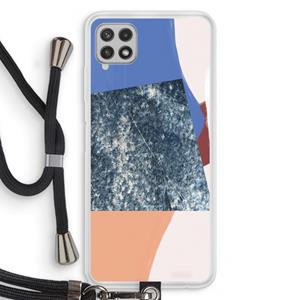 CaseCompany Billy: Samsung Galaxy A22 4G Transparant Hoesje met koord