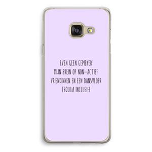 CaseCompany Tequila: Samsung Galaxy A3 (2016) Transparant Hoesje