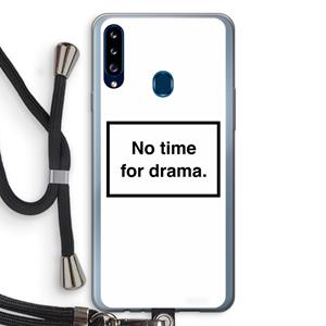 CaseCompany No drama: Samsung Galaxy A20s Transparant Hoesje met koord