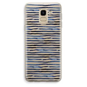 CaseCompany Verrassende lijnen: Samsung Galaxy J6 (2018) Transparant Hoesje