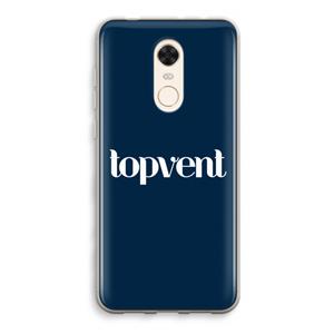 CaseCompany Topvent Navy: Xiaomi Redmi 5 Transparant Hoesje