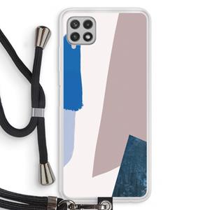 CaseCompany Lapis: Samsung Galaxy A22 4G Transparant Hoesje met koord