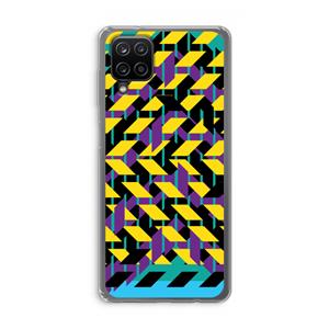 CaseCompany Skew Bee 3: Samsung Galaxy A12 Transparant Hoesje