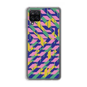 CaseCompany Skew Blush 1: Samsung Galaxy A12 Transparant Hoesje