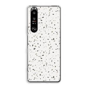 CaseCompany Terrazzo N°14: Sony Xperia 1 III Transparant Hoesje