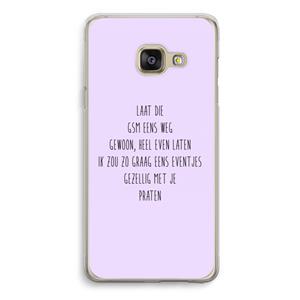 CaseCompany GSM: Samsung Galaxy A3 (2016) Transparant Hoesje