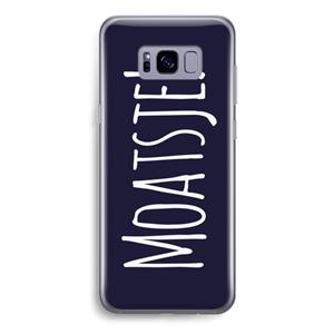 CaseCompany Moatsje!: Samsung Galaxy S8 Transparant Hoesje