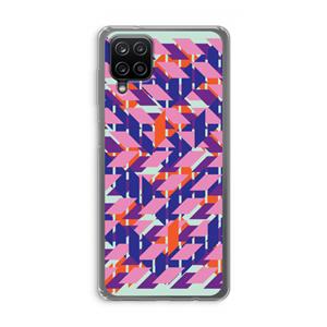 CaseCompany Skew Blush 3: Samsung Galaxy A12 Transparant Hoesje