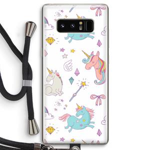 CaseCompany Fantasiewereld: Samsung Galaxy Note 8 Transparant Hoesje met koord
