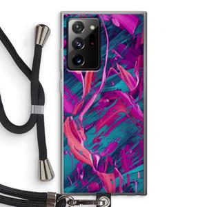CaseCompany Pink Clouds: Samsung Galaxy Note 20 Ultra / Note 20 Ultra 5G Transparant Hoesje met koord