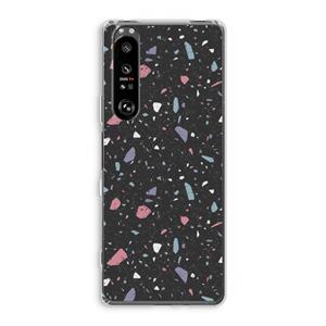 CaseCompany Terrazzo N°16: Sony Xperia 1 III Transparant Hoesje