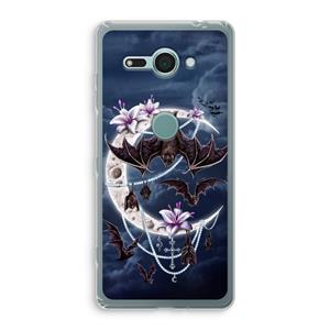 CaseCompany Vleermuizen Maan: Sony Xperia XZ2 Compact Transparant Hoesje