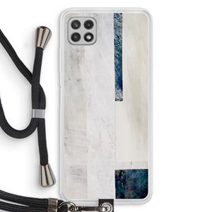 CaseCompany Meet you there: Samsung Galaxy A22 4G Transparant Hoesje met koord