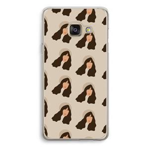 CaseCompany Bonjour mon amour: Samsung Galaxy A3 (2016) Transparant Hoesje