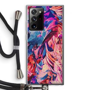 CaseCompany Pink Orchard: Samsung Galaxy Note 20 Ultra / Note 20 Ultra 5G Transparant Hoesje met koord