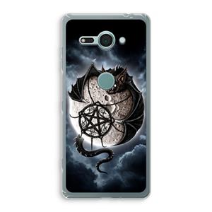 CaseCompany Volle maan: Sony Xperia XZ2 Compact Transparant Hoesje