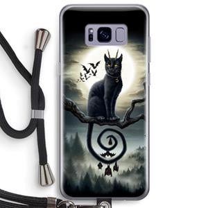 CaseCompany Moonlight Companions: Samsung Galaxy S8 Plus Transparant Hoesje met koord