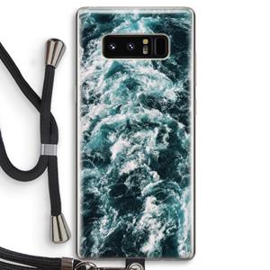 CaseCompany Zee golf: Samsung Galaxy Note 8 Transparant Hoesje met koord