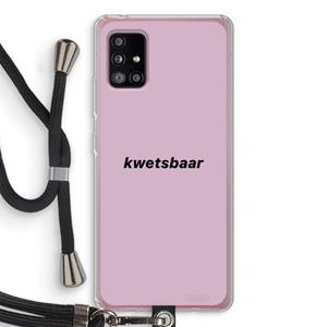 CaseCompany kwetsbaar: Samsung Galaxy A51 5G Transparant Hoesje met koord